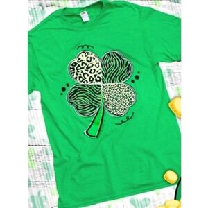 NEW St Patrick's Four Leaf Clover Tee